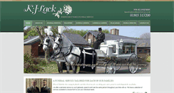 Desktop Screenshot of kjlackfuneralservice.co.uk